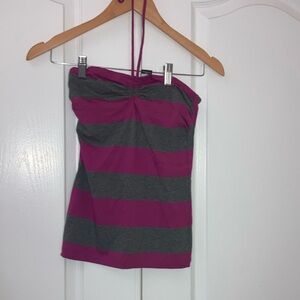 Gray and purple tank top
